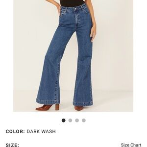 ROLLA'S Dark Wash Flare Jeans